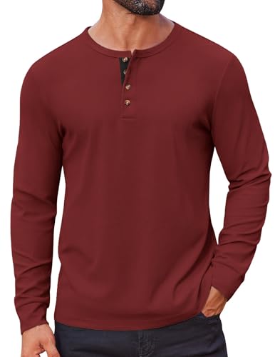 Chemise Henley gaufrée idéale pour un week-end décontracté ou une sortie entre amis