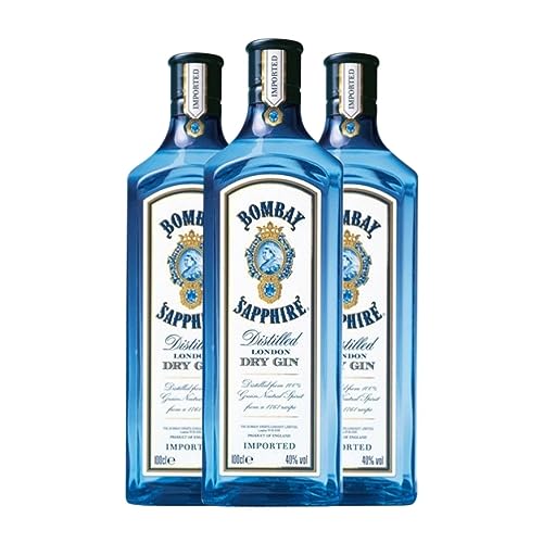 Ginebra Bombay Sapphire Botella Misil 1 L (Caja de 3 Botella Misil de 1 L)