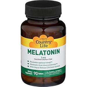 Country Life Melatonin Rapid Release, 3 mg – 90 Tablets