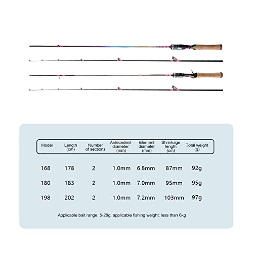 Kit de canne à pêche télescopique portable de 2 sections pour lancer léger - 3