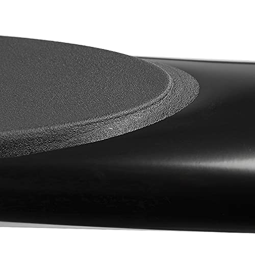 Spec-D Tuning 4" Oval Running Boards Nerf Side Step Bars Black Compatible With Ford F150 Super Cab 2015-2021, 17-21 F250 350 450 550 Super Duty, L+R Pair #TOP4