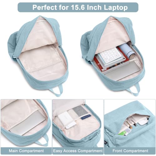 Image of ZUBOND Backpack for School Girls and Boys, Lightweight School Bookbag for Teens College Students Women & Men, Cute Large Laptop Backpack Fits 15.6 Inch Notebook