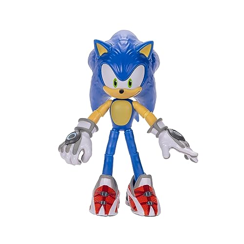 Sonic Prime Figurine articulée Sonic de 12,7 cm. Parfait pour Tout Fan. Collectionnez Toute la Troupe avec Mr.Dr.Eggman, Tails Nine et Thorn Rose également...