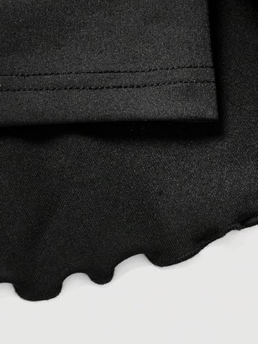 Drawstring Solid Color Cake Ruffle Hem Skirt 2025 Fashion Skirts for Women3