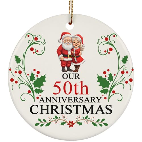 Ornamente Für Weihnachtsbaum 50. Jahrestag des Weihnachtsmannpaares...