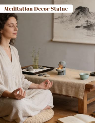 Portavelas Zen con figura de Buda para decoración miniatura 6