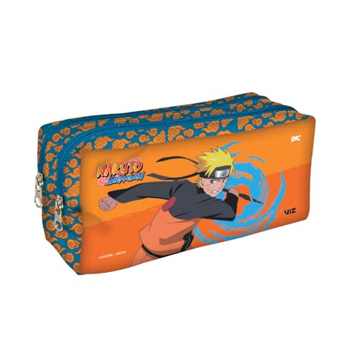 DAC - Estojo Duplo com 2 Zíperes em Tecido - Naruto
