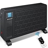 KESSER® Konvektor Premium 3 leistungsstarke Heizstufen Inkl. Fernbedienung integriertes Thermostat Elektroheizung LCD-Display Timer mobiles Heizgerät Energiesparend Überhitzungsschutz Schwarz