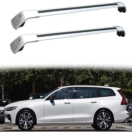 DPBXQ (1 par) Baca de Coche Coche Barras de Techo para Volvo V60 2019+ Aluminio,O
