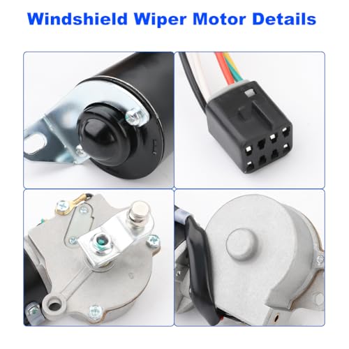 Image of Front Windshield Wiper Motor 5-Pin Compatible with Jeep Wrangler YJ