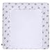 Lulando - Cambiador LULANDO con 2 sábanas extraíbles y resistentes al agua multicolor Grey Stars/White Talla:75x80 cm