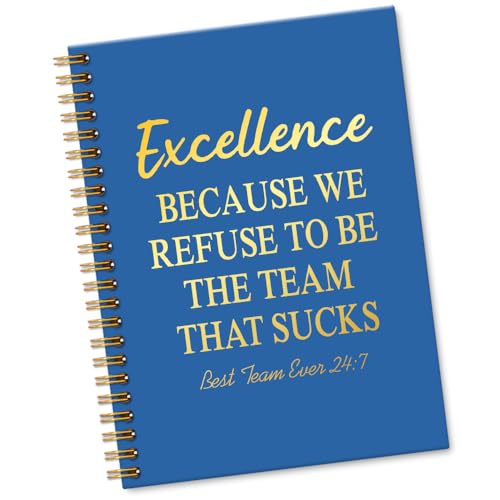 Carnet à spirale bleu Excellence 160 pages blanches pour collègues