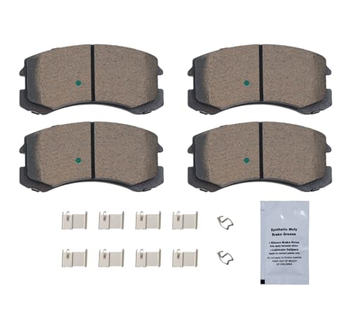 Image of HUSCH D904 Front Ceramic Brake Pads Kit Fit For Mitsubishi Lancer 2002-2007 | Clean Wheels, Quiet, Short Braking Distance, Responsive Braking, Long Service Life, for Various Weather, Road Performance