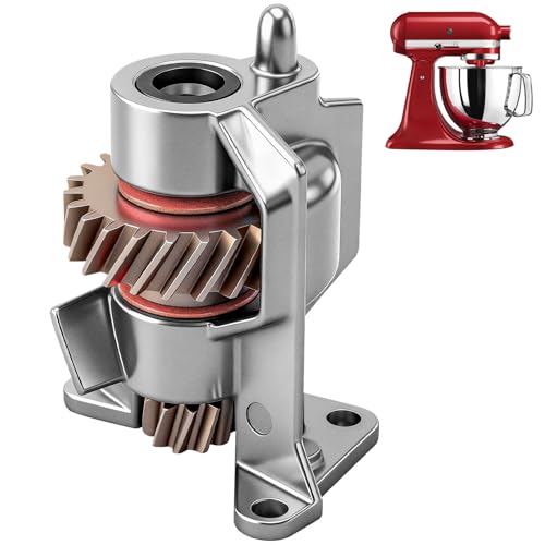 Upgrade Metal Gear WP240309-2 240309-2 Worm Drive Gear & Bracket Kit Compatible with KitchenAid EA734273 PS734273 AH734273 4162100 4162101 4169907 4169941 4170007 4176130 949544