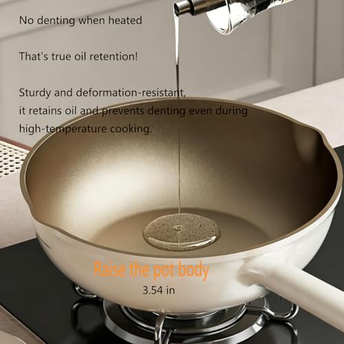 Wok Titanium con Tapa Antiadherente Fondo Plano 9.45" miniatura 3