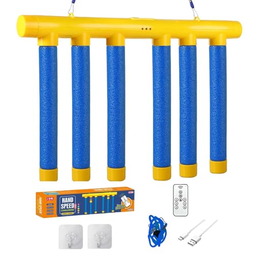 Jeu d'attrape-bâton, jeu d'attrape-bâton qui tombe - Jouet de jeu d'exercice de réaction pour enfant - Jouet d'entraînement de réaction de bâtons de capture RC réglables en vitesse, entraînement de Co