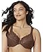 Glamorise Femme Wonderwire Décolleté Dentelle Armature #1240 Soutien Gorge À Couverture Totale, Moka, 115E