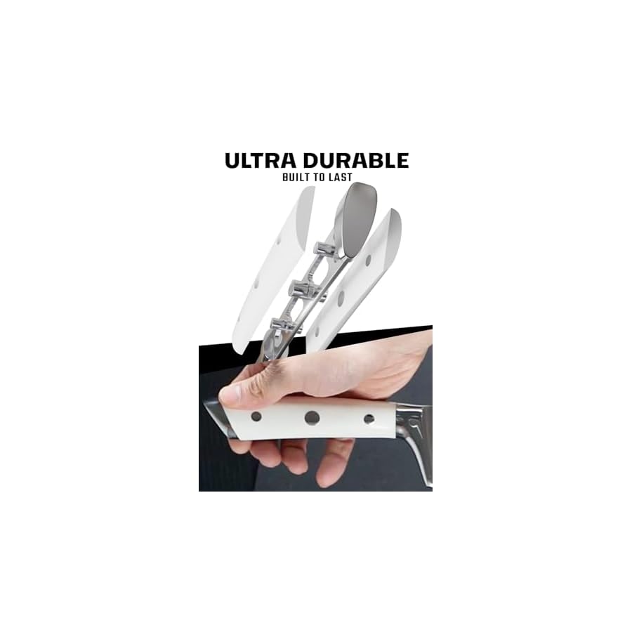 DALSTRONG-Chef-Knife-8-inch-Blade-Gladiator-Series-Forged-High-Carbon-German-Steel-Razor-Sharp-Kitchen-Knife-Professional-Full-Tang-Knives-Glacial-White-Handle-ABS-Sheath-NSF-Certified DALSTRONG Chef Knife - 8 inch Blade - Gladiator Series - Forged High Carbon German Steel - Razor Sharp Kitchen Knife - Professional Full Tang Knives - Glacial White Handle ABS - Sheath - NSF Certified