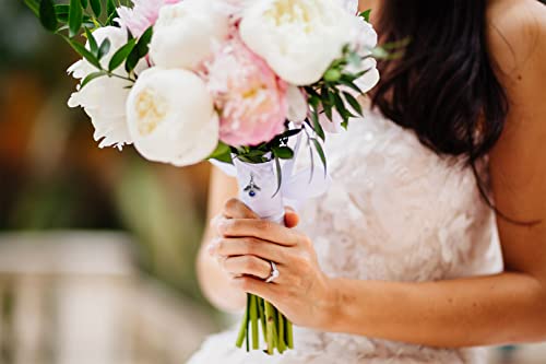 an Angel for The Bride Charm Wedding Day Gift Bouquet Charm Something Blue3