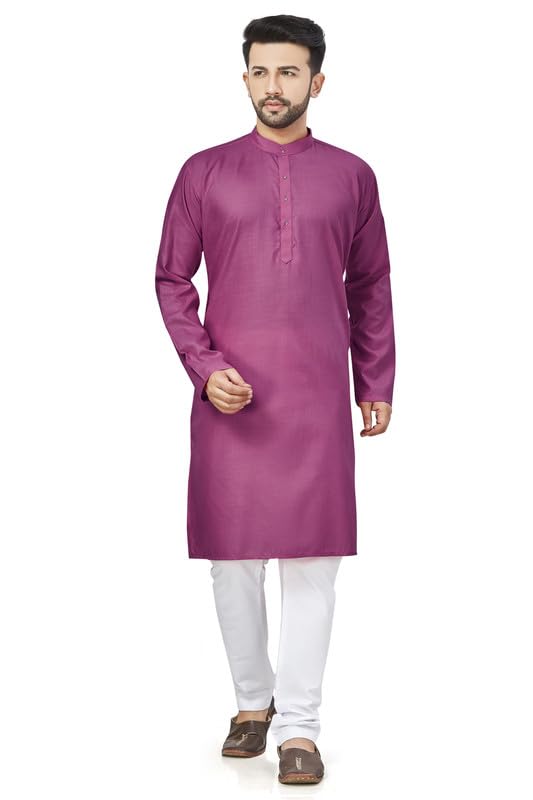 Be Active Men's Traditional Solid Full Sleeves Kurta || Cotton Kurta For Men || Men Kurta For Wedding || Kurta For Men (N-Rfsk0001 11 Kr Xxl)