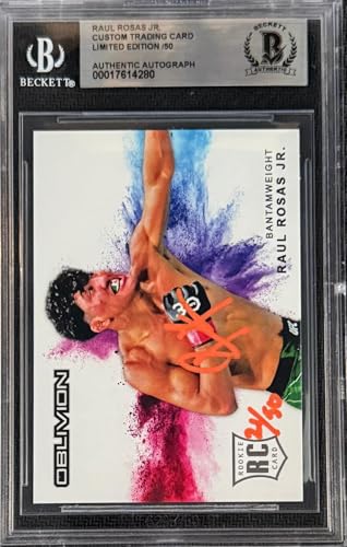 2023 Raul Rosas Jr. Signed UFC Oblivion Rookie Card Orange Ink Auto /50 – Beckett Authenticated – Limited Edition RC