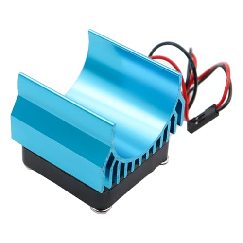 Laroal Radiador para Carro teledirigido con Ventilador para Coches teledirigidos con Motor 540/550/3650, protección contra sobrecalentamiento, Mayor Vida útil del Motor.