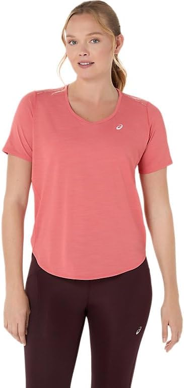 ASICS Women's Road V-Neck Short Sleeve TOP Running Apparel