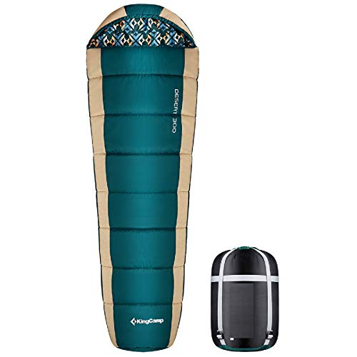 KingCamp Saco de Dormir Momia 3 Temporadas -15~10 Diseo Ligero y Compacto a Prueba de Agua en 3 Colores