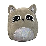 Squishmallows Official Kellytoy 12 Inch Soft Plush Squishy Toy Animals (Max Raccoon (Silver Belly))