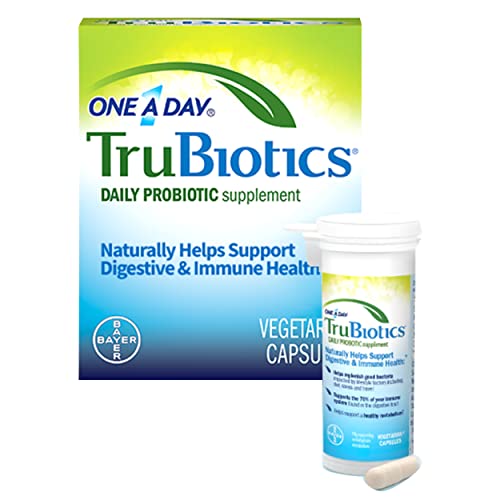 Trubiotics Daily Probiotic, 60 Capsules - Gluten Free, Soy Free Digestive + Immune Health Support Supplement For Men And Women #TOP2