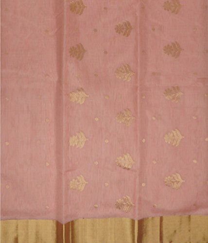 DANISH MOHAMMAD pink chanderi silk saree – image 4