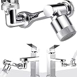 【Material de alta calidad】: el accesorio para grifo está hecho de latón sólido de alta calidad y ABS de alta calidad, sin ruido. Grifo de fácil cuidado y resistente a la corrosión gracias al cromo de alta calidad. resiste la oxidación diaria, el grifo con filtro de salpicaduras garantiza una larga vida útil.