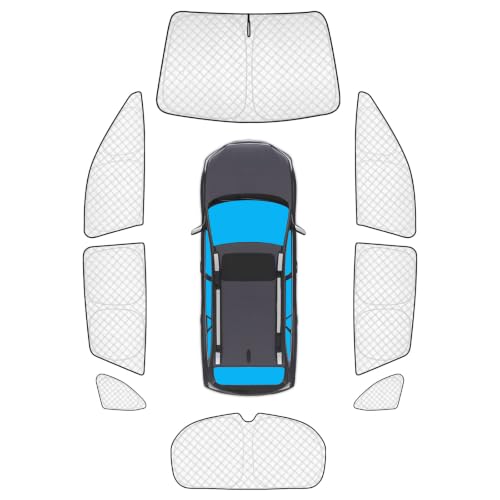 Image of KMF Thicken Sun Shades for Subaru Outback 2020-2025 Accessories,Full Car Window Covers Sunshade for Windshield Side Rear, UV Block and Blackout Privacy for Camping Outdoor