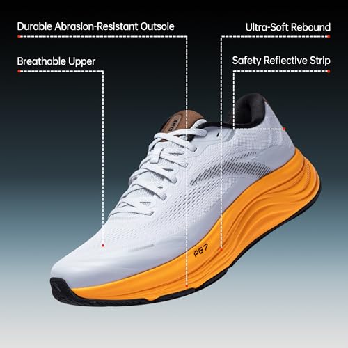 Image of ANTA Men's PG7 Running Shoes Cushioning Comfortable Breathable Athletic Workout Gym Cross Trainer Sports Sneakers