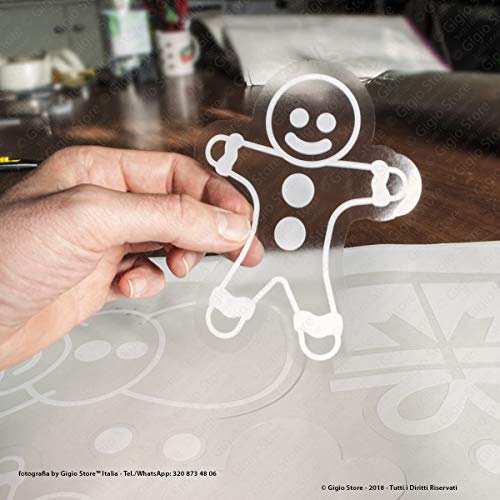 Vetrofanie Natale, 2x2 METRI, Adesivi Natale