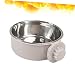 BESPORTBLE 3stücke Stainless Steel Pet Feeder Wandmontierter Futternapf Für Hunde Und Katzen Kleiner Grauer Futternapf Mit Rutschfester Aufhängung Leicht Zu Reinigen Und Stabil Für