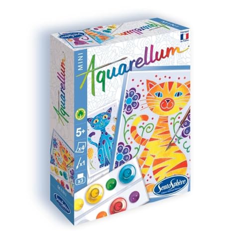 Sentosphère 3906003 Aquarellum Mini, Aquarell Malset für Kinder, Motiv:...