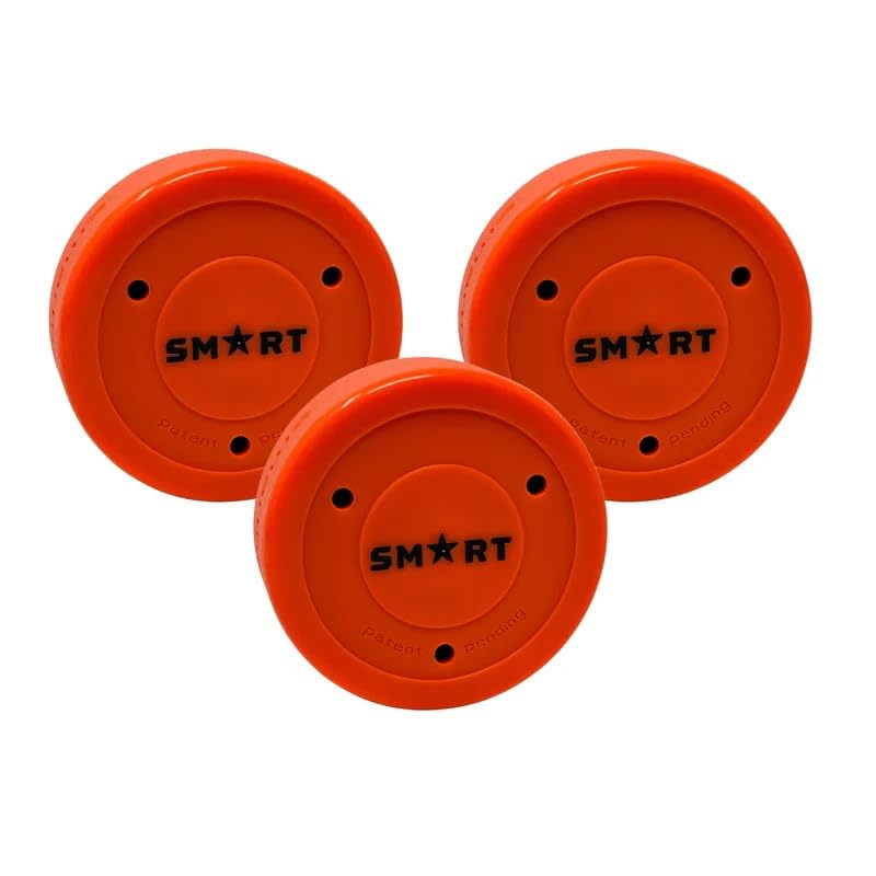 Smarthockey Lot de 3 palets de tir orange fluo de 170 g