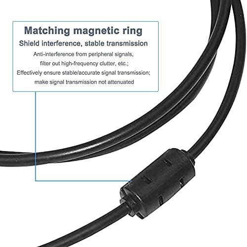 Adhiper UC-E6 USB-Kabel, Ersatz-Kamera UC-E16 UC-E17, Transferkabel, kompatibel mit Nikon DSLR D750, D5300, D7200, D3200, Coolpix L340, L32, A10, P520 (1.5m/Schwarz)