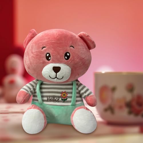 Image of ADORA Hooded Teddy Bear Soft Toy - Kawaii Plushie for Kids, Cute & Huggable Baby Plush Toy, Lovable Gift for Boys & Girls, Ideal for Birthdays & Special Occasions (Teddy Green)