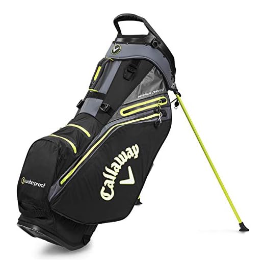 Callaway 5120178 Hyper Dry 14 Bolsa de Golf, Negro/Amarillo