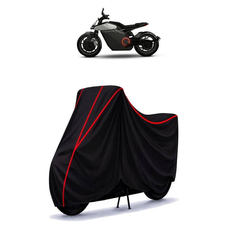 Image of Ola Roadster x Water Resistant Bike Cover for All Motorcycles & Rain | Heavy Duty Taffeta Fabric | UV Protection, Dustproof, Scratchproof | All Weather Two Wheeler Body Cover with Elastic Bottom