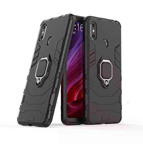 Mobirush Armor Shockproof Soft TPU and Hard PC Back Cover Case with Magnetic Ring Holder for Redmi Note 5 Pro - Armor Black (B08411N5ZP) Amazon Price History, Amazon Price Tracker