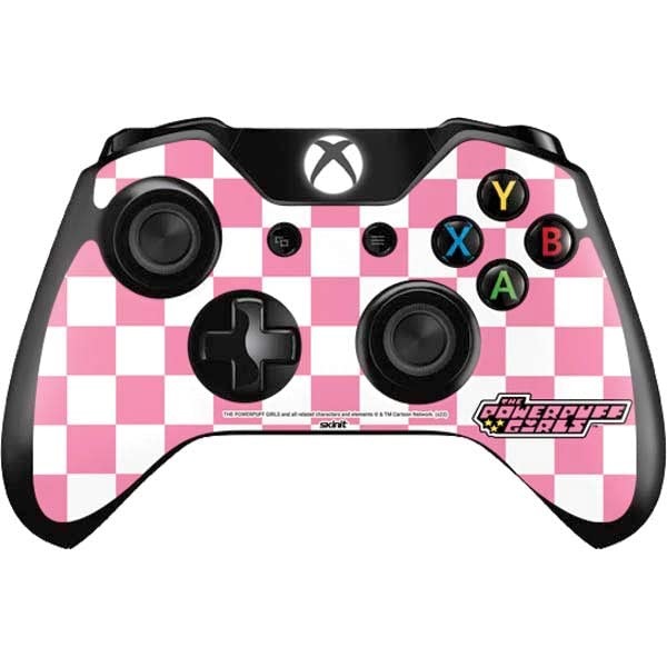 Decal Gaming Skin Compatible with Xbox One Controller - Officially Licensed Warner Bros Powerpuff Girls Checkered Design