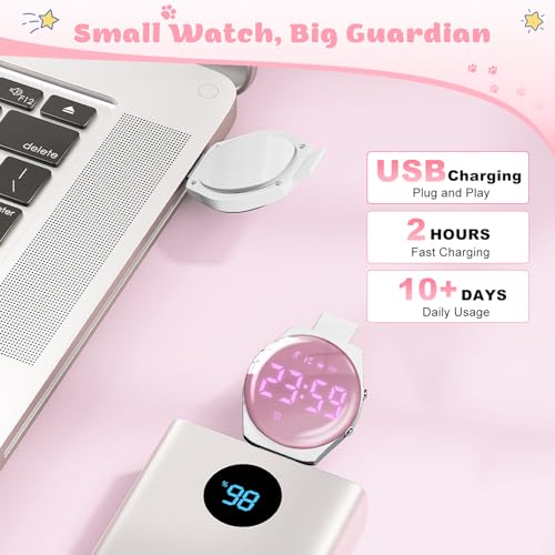 Image of Kids Watches for Girls Boys Digital Sport Watch with Step Counter Pedometer Vibration Alarm Clock, No App Waterproof Fitness Tracker Kids Watch Boys Girls Teens Students Ages 5-16