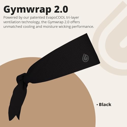 2.0 by Gymwrap - Sweat-Wicking Workout Headband for Women & Men - Adjustable Headband for Sports, Running & Outdoors3