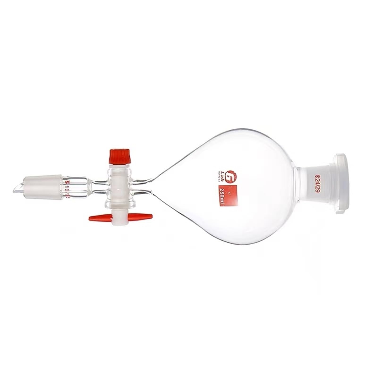 Imbuto separatore sferico in Vetro da 1 pz da 60 ml a 1000 ml con pistone in PTFE, 19# 24# 29# Imbuto gocciolatore con Bocca Standard(500ml 24x24)