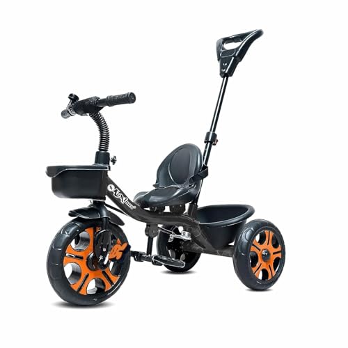 Image of Tricycle for Kids 1 to 3 Years, Parental Control, Eva Tyre, Plug n Play Black