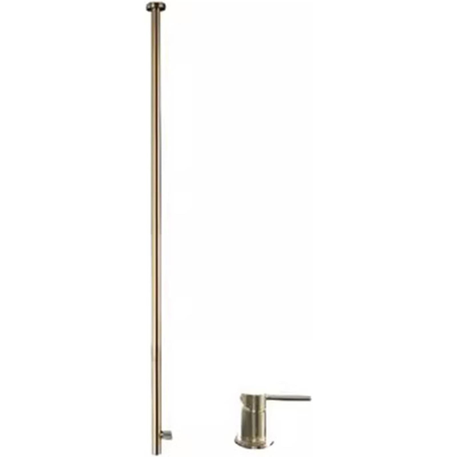 VITIWEDTY Bathroom Sink Taps Wall Mounted Ceiling Tap, Hot and Cold Brass Connection, Brushed Gold Finish (Brushed Gold)