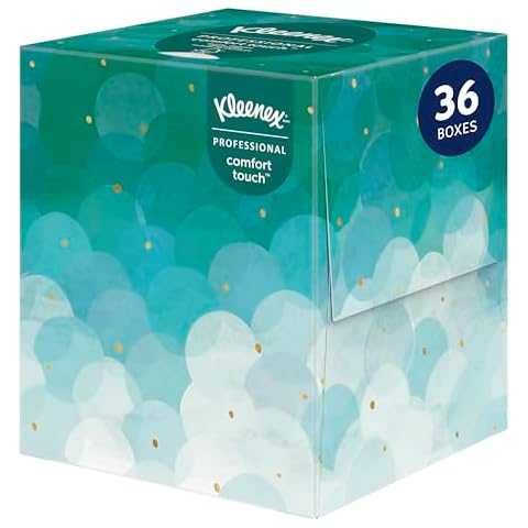 Kleenex Professional Facial Tissue, Bulk (21270), 2-Ply, White, Upright Cube Boxed Format, Designed for Business (90 Tissues/Box, 36 Boxes, 3,240 Sheets/Case) Cover